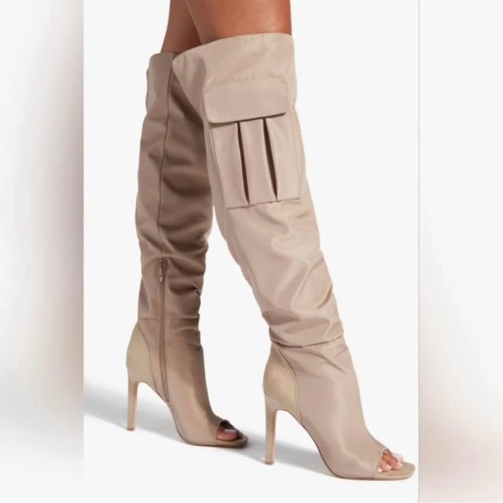 Harriette Stiletto Over the Knee Boot Wide Calf Sz.11 (Can fit a size 10)